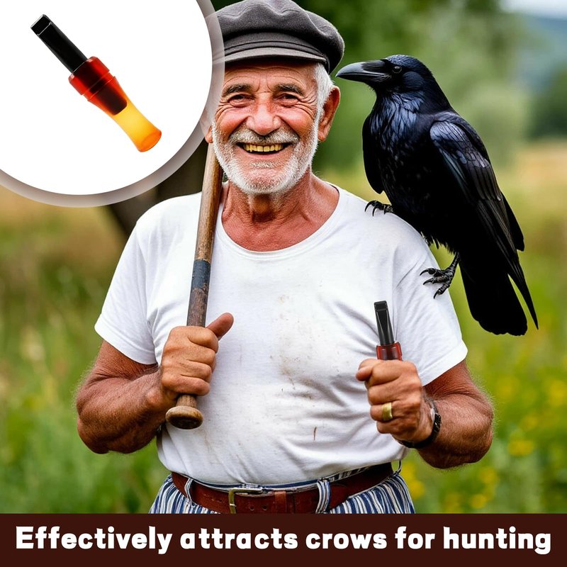 Gyinere Crow Call,Crow Caller to Attract Crows,Raven Portable Crow Luring Whistle, Decoying Imitation Hunting Crow Caller Whistles,Crow Whistle,for Outdoor, Beginners, Professional