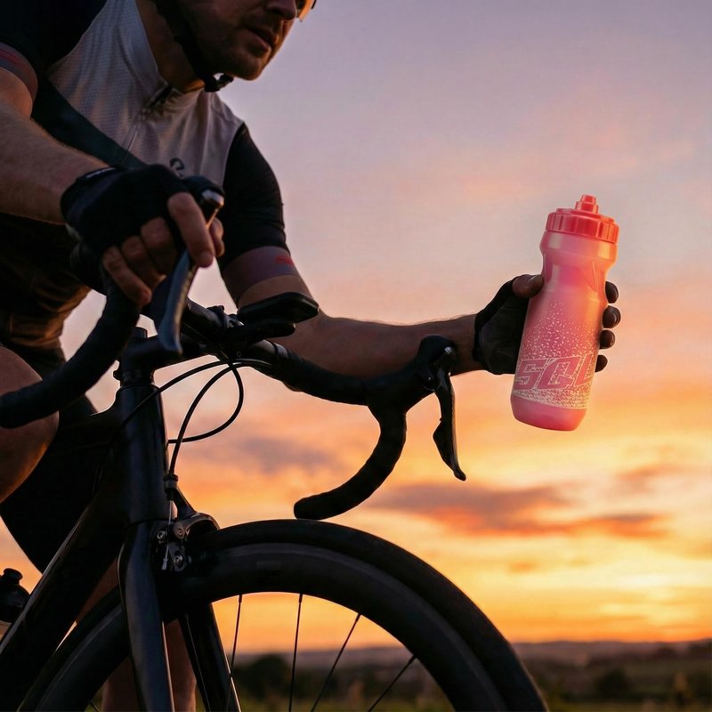 SQUALO Cycling Water Bottle 20oz / 610ml – Ultra-Lightweight 56g Squeeze Bike Bottle with Self-Sealing High Flow Nozzle – Leak-Proof, BPA-Free, Ergonomic Fit for Road & Mountain Biking (Pink)