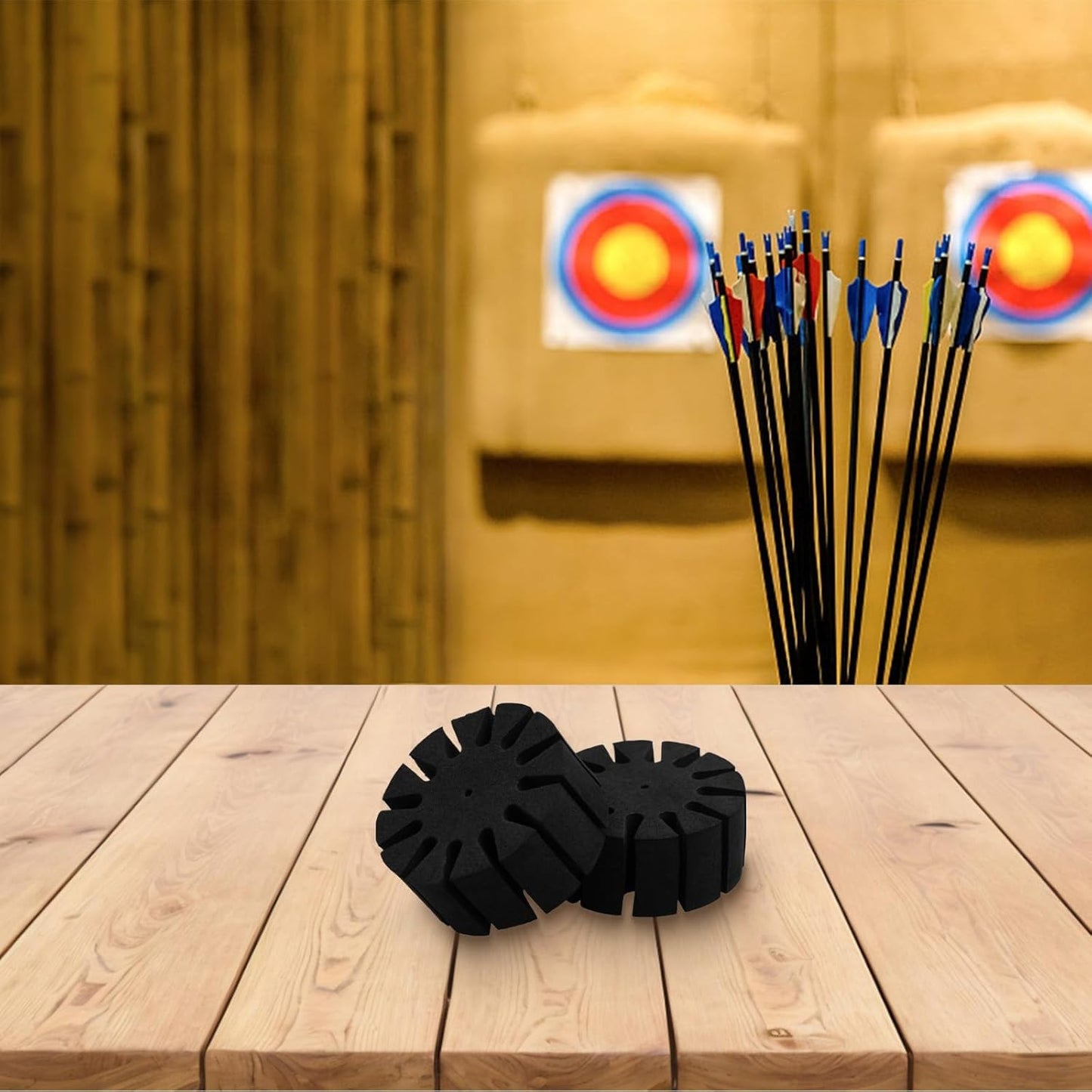 12PCS Arrow Holder Insert for Hunting EVA Foam Round Rack for Separating Arrows Compact Design for Easy Portability (12pcs)