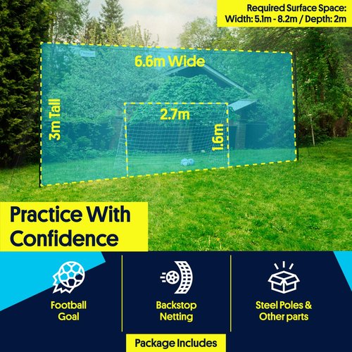 Open Goaaal Soccer Rebounder/Goal/Backstop All-in-One (Standard)