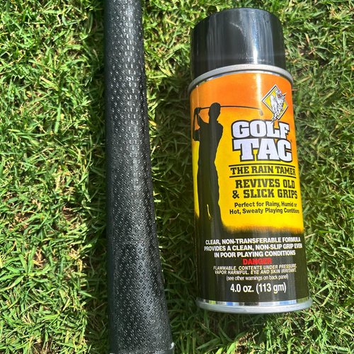 Golf Tac Grip Spray Adhesive for Golf Clubs and Golf Gloves, Clean and Invisible Tacky Spray to Improve Grip for All Golfers, Men and Women, Youth and Adults