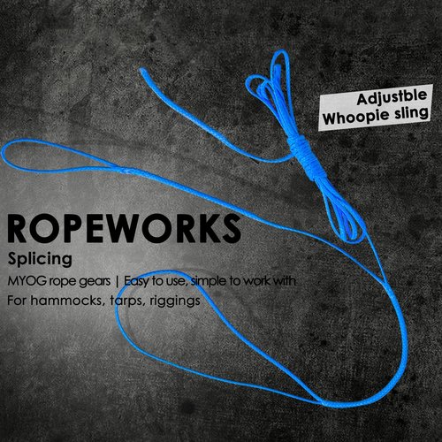 emma kites Black 1.3mm Hollow UHMWPE Braided Cord Spliceable Utility Cord DIY Leash Tent Tarp Guyline Hammock Ridgeline Whoopie Sling Bear Bagging for Camping Backpacking Survival Boating 100Ft