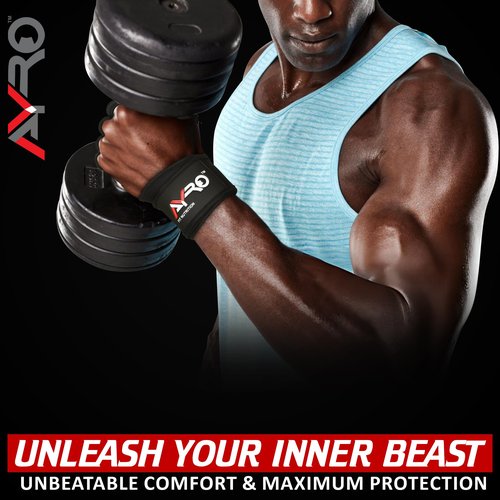 AYRO Ventilated Weightlifting Workout Gloves for Men & Women, Gym Gloves with Built-in Wrist Wraps for Men & Women-Best for Weightlifting, Gym Fitness, Cross Training (X-Large) (Black, Medium)
