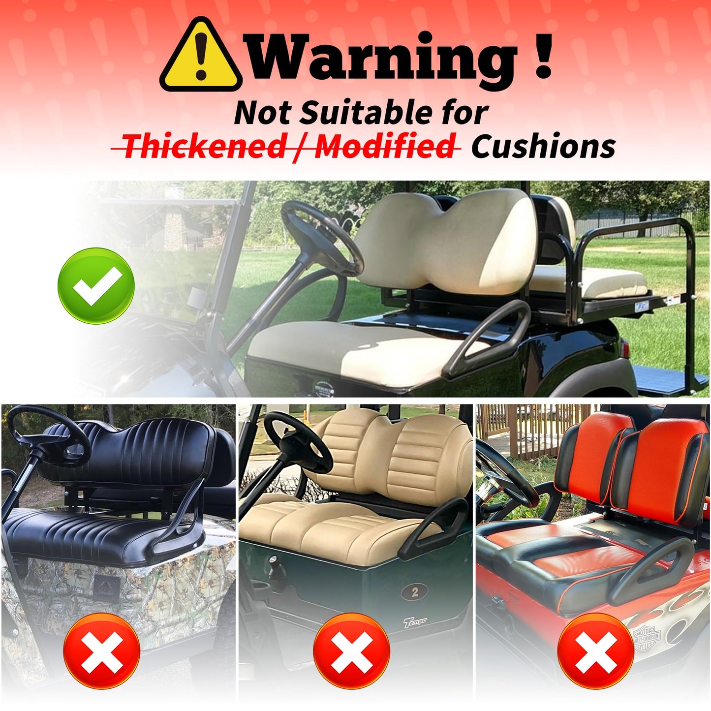 10L0L Elastic Golf Cart Seat Covers for Yamaha Club Car Precedent and Most Original Front Seat, Sandwich Material, A Perfect Balance of Warmth in Winter and Cooling in Summer