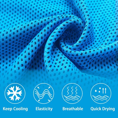 LYDTICK 30Pack Cooling Towels for Neck and Face (40"x12"), Ice Microfiber Cooling Towels Bulk for Workout Chill Sweat Towels Cooling Neck Wraps for Gym Yoga Golf Running Sport