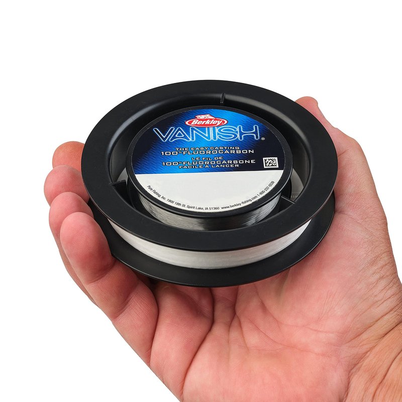 SpiderWire Ultracast Braid Vanish Fluorocarbon Dual Spool, 10lb Translucent Braid with 20lb Clear Fluoro Leader, 164yd | 150m