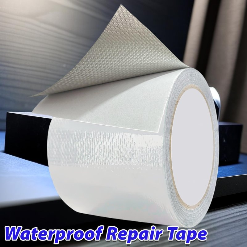 MCOTOP WaterproofRepair Tape for Fabric, 3.1IN x24.6FT, Heavy Duty Outdoor Repair Tape, for RV Roof, Tarp, Tent, Sail and Boat Cover Outdoor Repair Patch, Multipurpose Awning Repair Tape (White)
