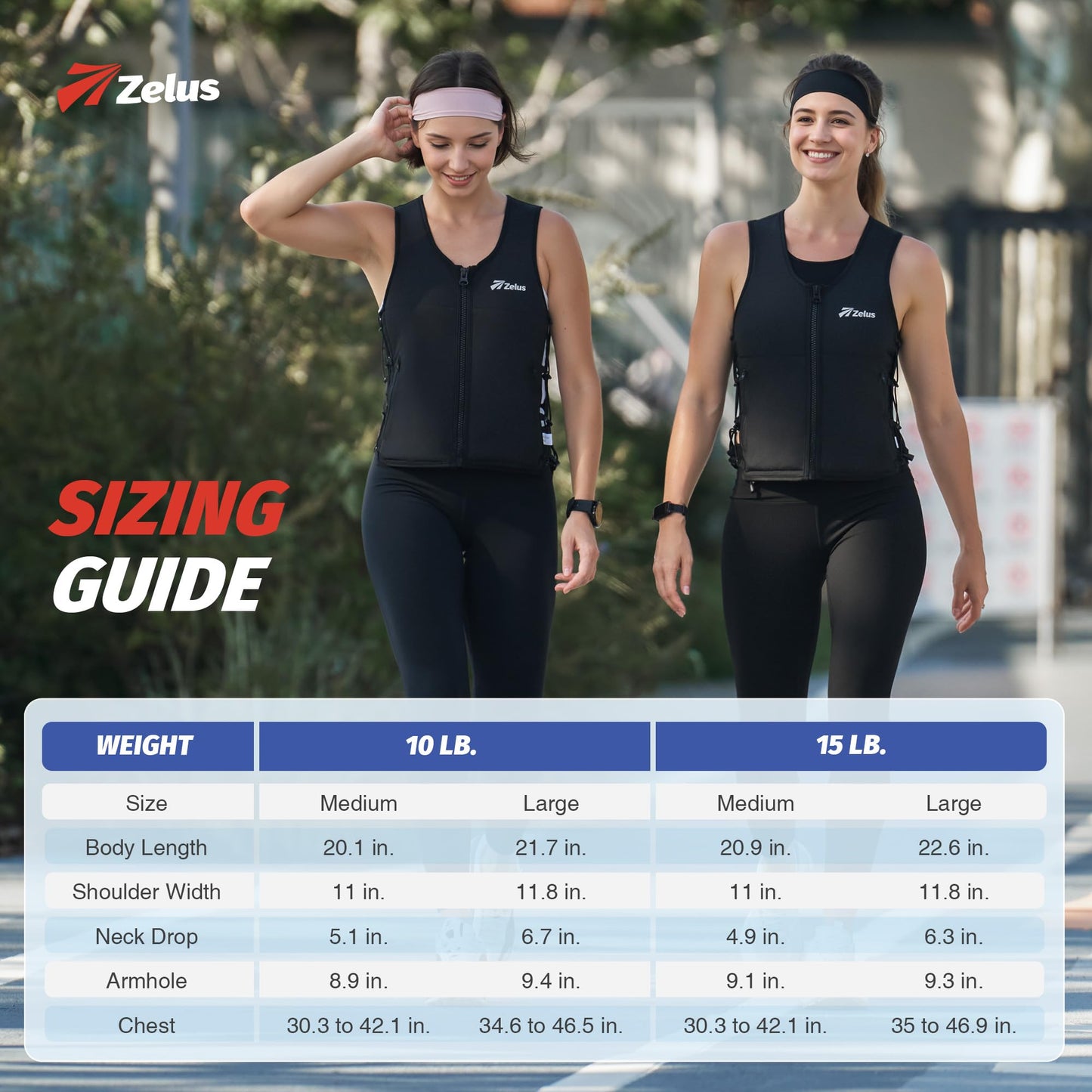 Zelus Weighted Vest for Women Men,Adjustable Z-Fit Slim Walking Vest 1-10lb