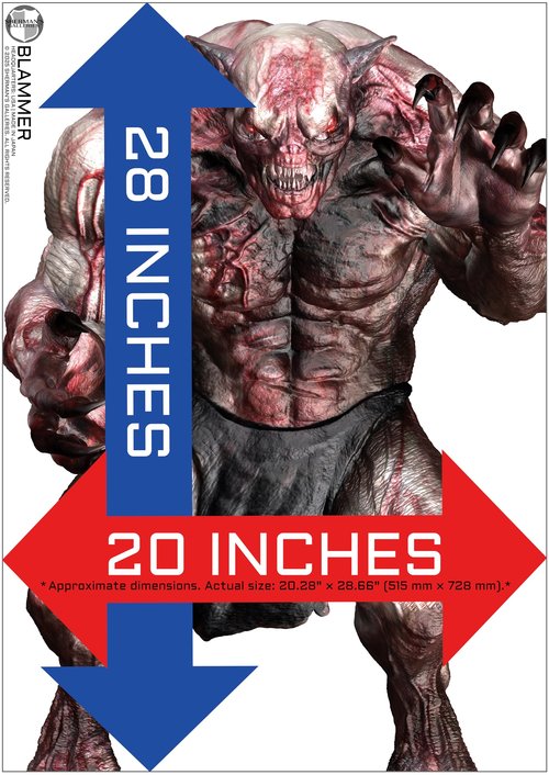 SHERMAN'S GALLERIES - 20×28 inch - Paper Shooting Targets (10 Individual Targets) - Pack 1: Creatures Edition - USA Brand, Made in Japan