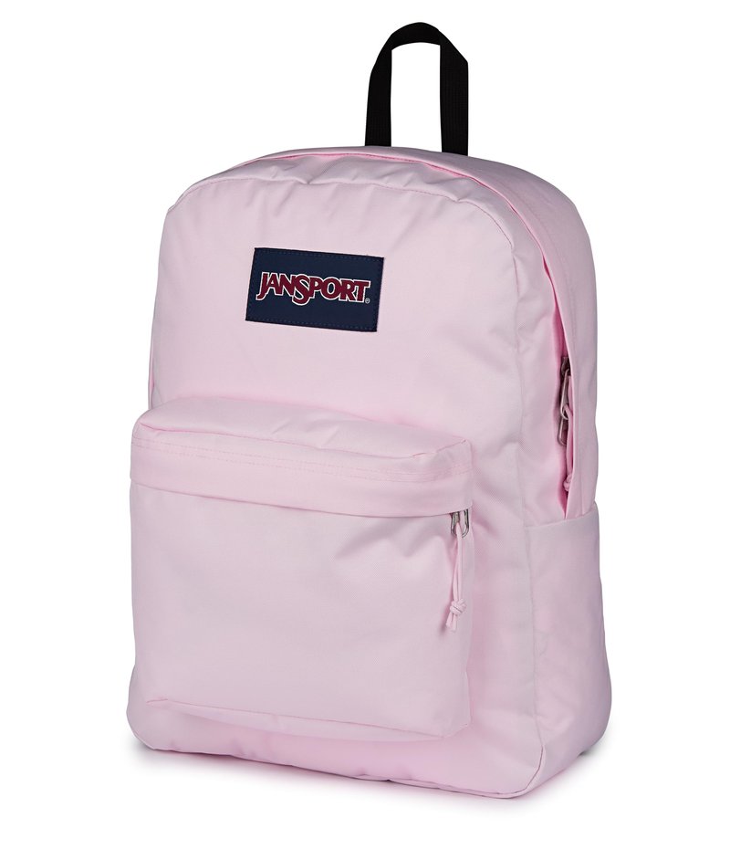 JanSport SuperBreak One Backpack - Durable, Lightweight Bag with 1 Main Compartment, Front Utility Pocket with Built-in Organizer, Premium Backpack, Pink Ice