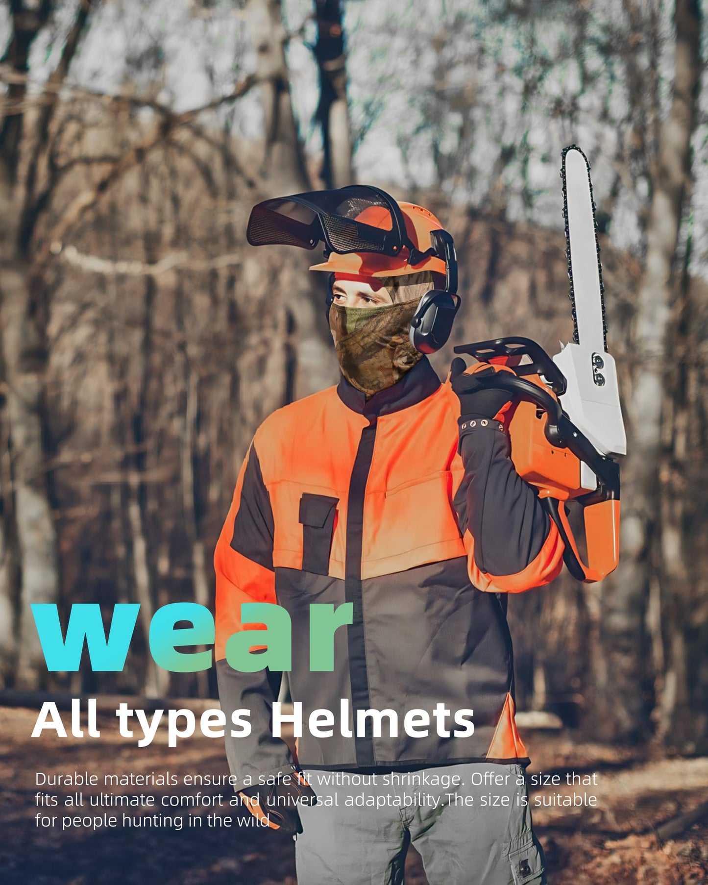 Hymeiluely Camo Balaclava Ski Face Mask for Men Women, Cooling UV Protection Face Cover for Hunting Fishing Motorcycle Military Tactical