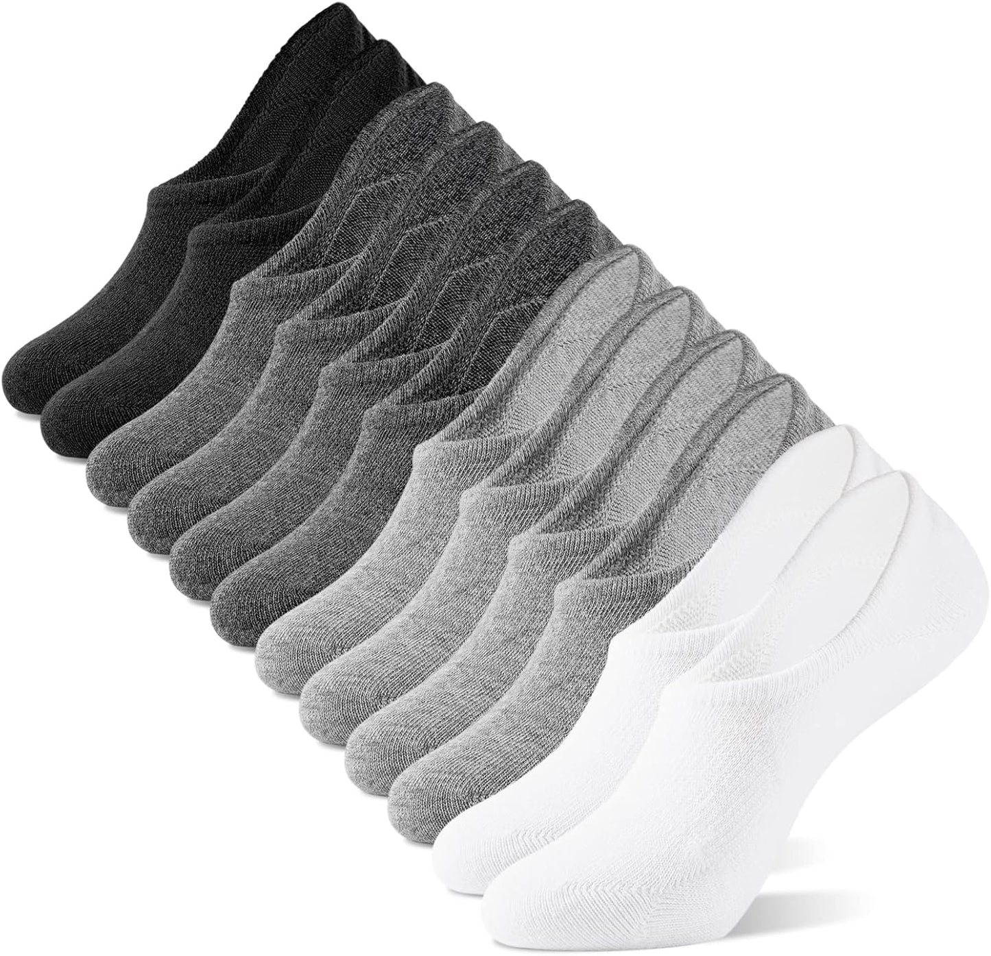 IDEGG No Show Socks Womens and Men Low Cut Ankle Short Anti-slid Athletic Running Novelty Casual Invisible Liner Socks