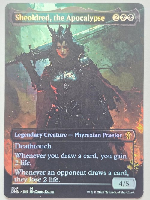 Knight Style Sheoldred, The Apocalypse 02 Foil by CB- Alternative Custom Art Legendary Creature MTG