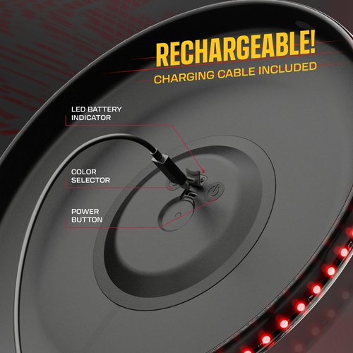 FlashCatch Light-up Flying Disc - Rechargeable, Multi Color, Motion Activated Frisbee - Teen Boy Gifts - Cool Birthday Men - 13 Year Old Boys Gift - Teenage Boy - Teens Stuff 10-12 12-14 13-15