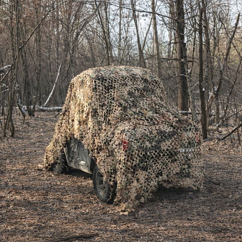 Yeacool Camo Netting Camouflage Netting Sunshade Net for Decor Hunting Blind Outdoor Photography Dinosaur Birthday Theme Party Decoration (Brown Camo, 19.7ftx19.7ft,6m*6m)