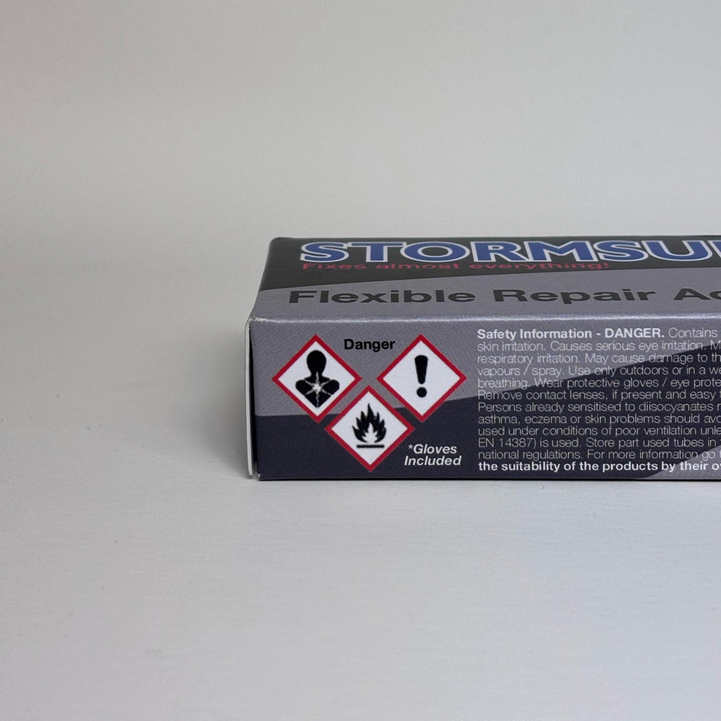 Stormsure Flexible Repair Adhesive (3x5g) (Black) - Strong, Highly Durable Bonding Adhesive for Waterproof, Flexible Repairs