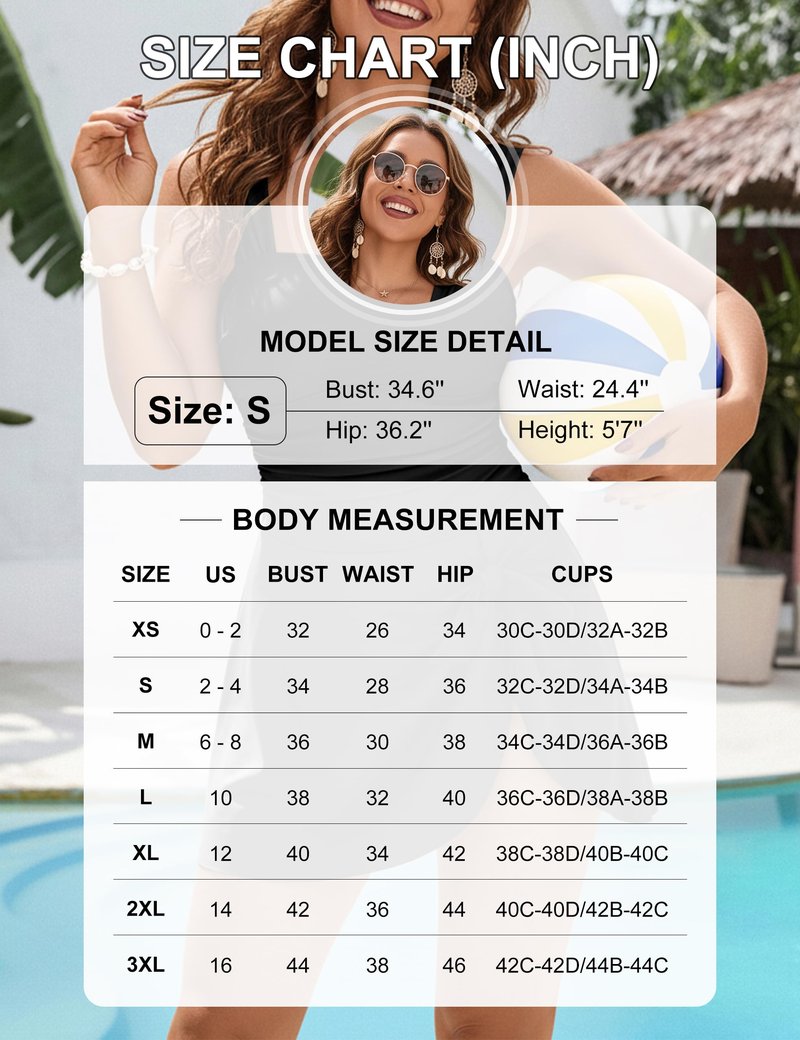 Blooming Jelly Womens One Piece Swim Dress Skirt Tummy Control Modest Slimming Swimsuits Push Up Full Coverage Bathing Suits (L, Orange Floral)