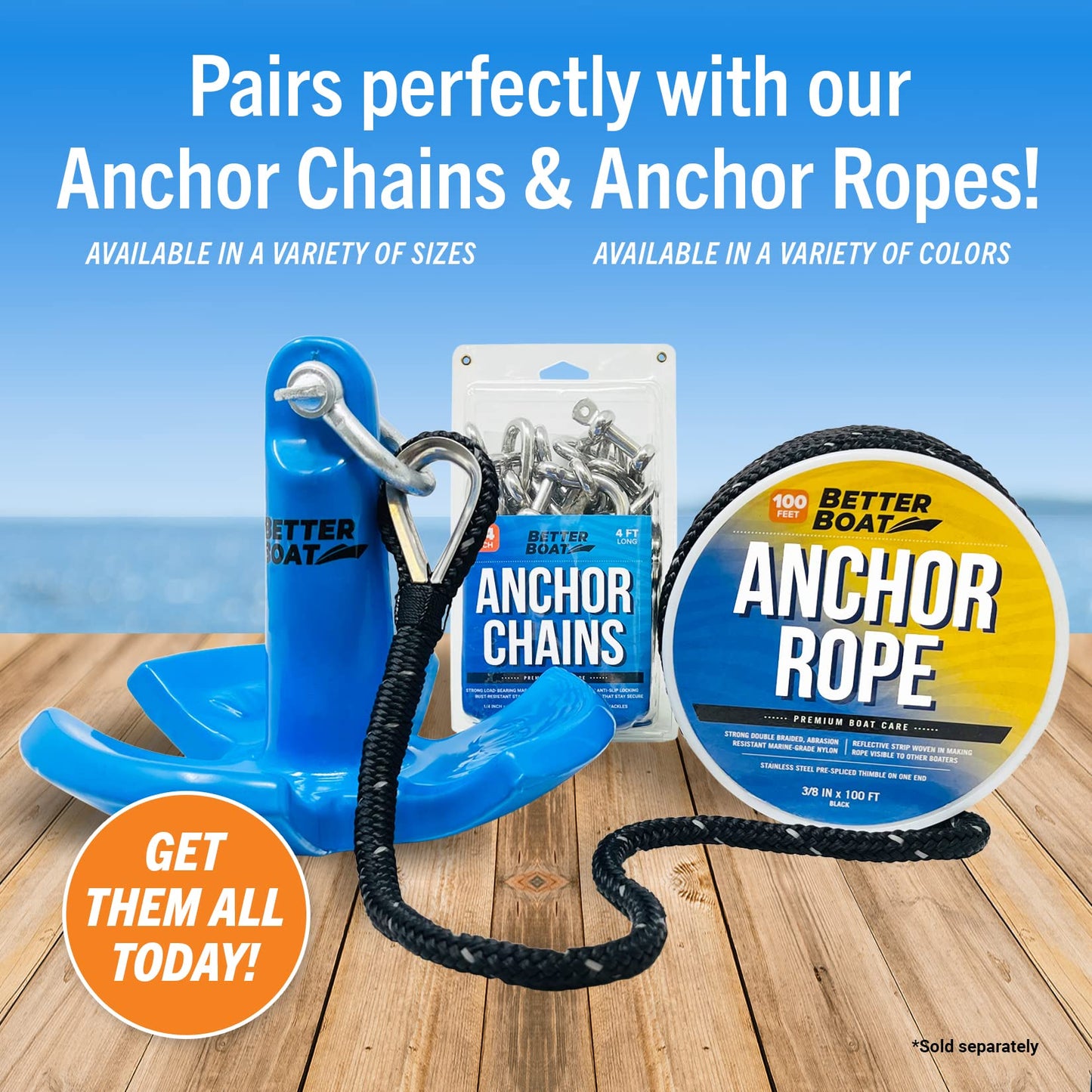 Better Boat River Anchor 12 lb for Boats Up to 15 Ft, Vinyl Coated Cast Iron Mushroom Anchor with Bow Shackle for Lakes Rivers Mud Bottom