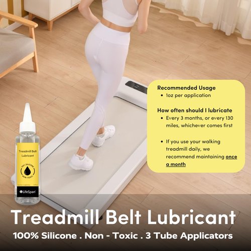 LifeSpan Fitness 100% Silicone Treadmill Belt Lubricant, Clear, 4 oz