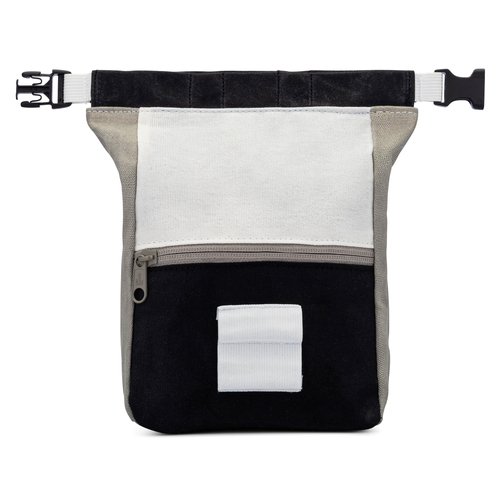 Oso Supply Co - Kulshan Bouldering Bucket, Large Size Chalk Bag for Rock Climbing, Chalk Pot with Magnetic Roll Down Closure, Brush Loop, Zippered Pockets for Climbers (Charcoal Gray & Black)