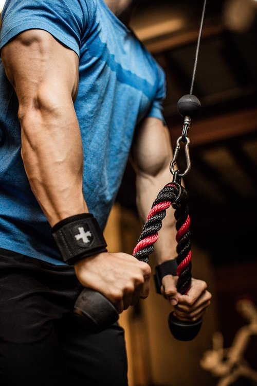 Harbinger 373000 Tricep Rope, Black, 36 Inch