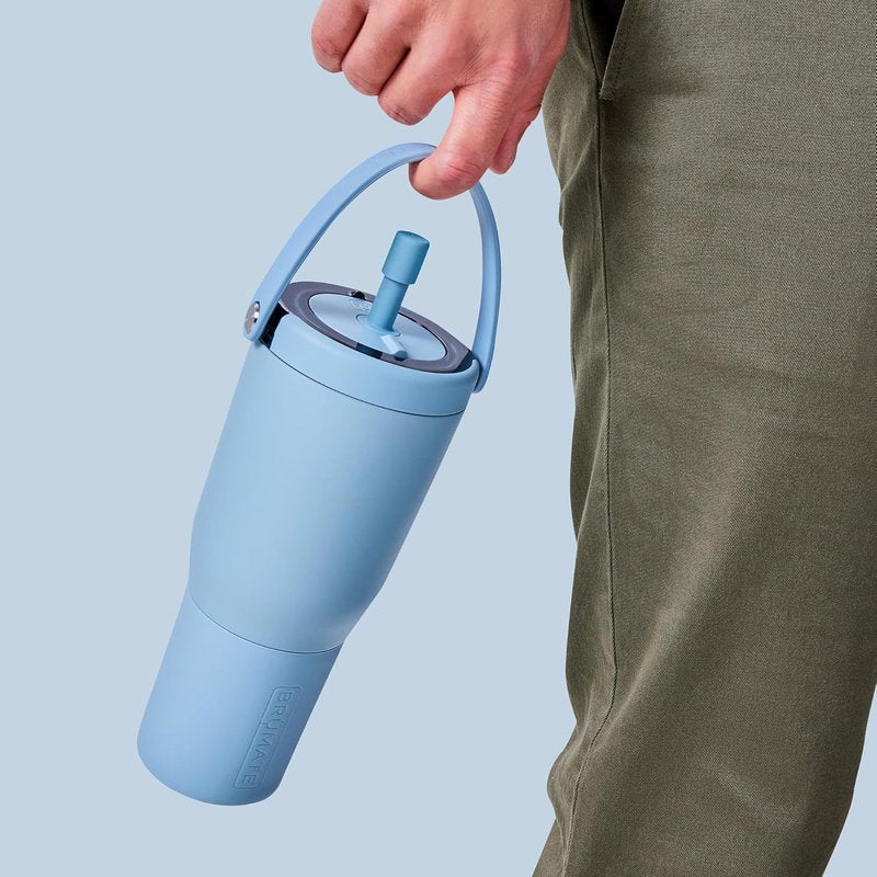 BrüMate Magnetic Straw Caps | Silicone Straw Topper 2-pack | Dust & Dirt Resistant | Compatible with All Era and Resa Tumblers (Primrose)