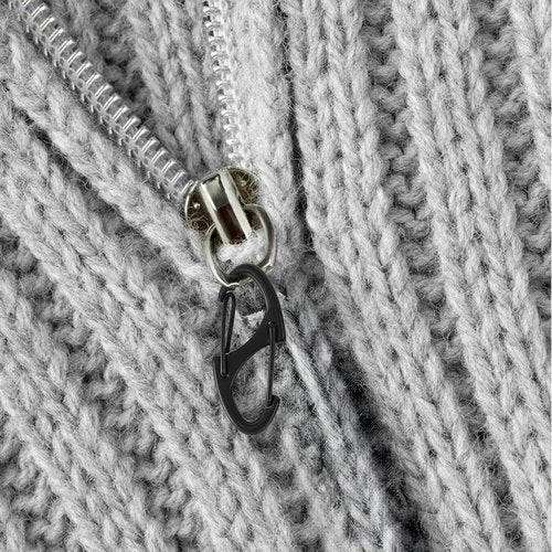 Giantree 20 Pcs S Shaped Double Opening Carabiner Keychain, Alloy S Carabiner Clips, Keychain Spring Snap Hooks Mini Carabiners Clip, for Dual Wire Gate Interlocking Clips Tiny Clip Attachment