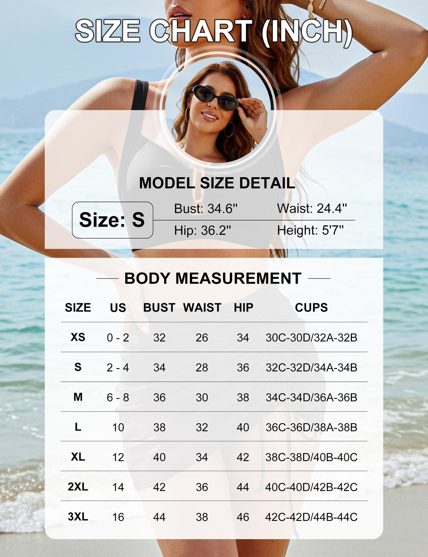 Blooming Jelly Women High Waisted Bikini Sets Two Piece Tummy Control Swimsuit Modest Beach Sexy Bathing Suit Skirt (M, Blue Green)