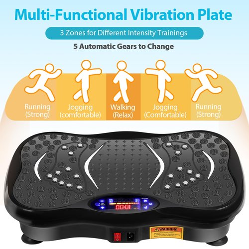 ZENY Vibration Platform Exercise Machine Lymphatic Drainage Full Body Shaker Workout Fitness Machine for Weight Loss, Vibrating Plate