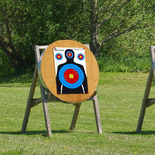 Silhouette Shooting Targets, 25 Pack 23X35 inch Paper Targets for Shooting Range, Suitable for Rifles, Pistols, Airsoft Guns, BB Guns