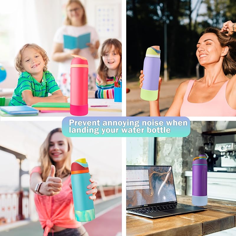 Silicone Boot for 24oz Owala Water Bottle (2-Pack) Pink Dusk/Orchid – Fits FreeSip, Twist & More