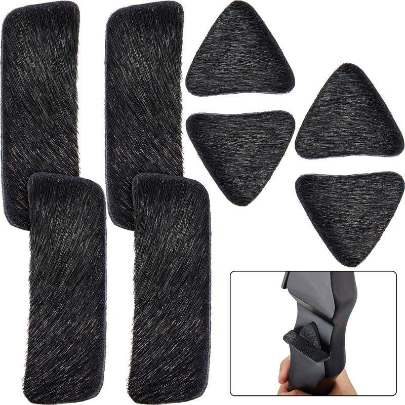 Skylety 4 Pairs Recurve Bow Arrow Rest Archery Hair Arrow Rest Stick on Bow Fur Adhesive Shelf Rests Longbow Fur Pad Recurve Accessories for Outdoor Hunting Shooting Practice