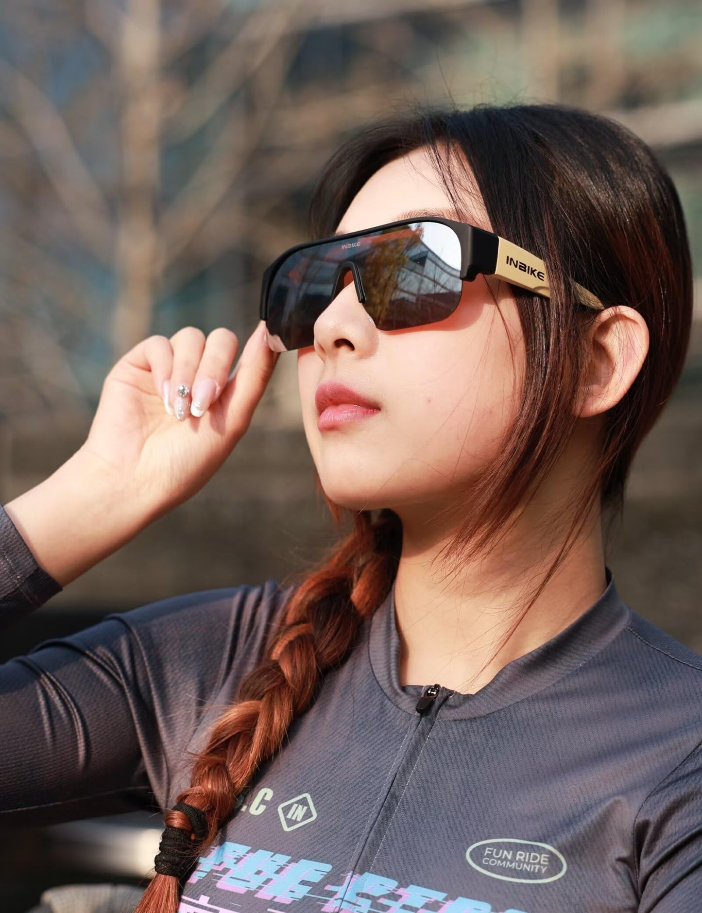 INBIKE Polarized Fit Over Glasses Sunglasses UV400 Protection for Men Women Cycling Driving