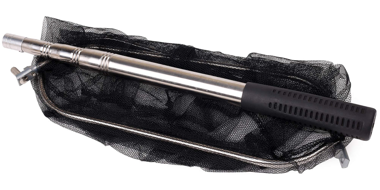 Fishing Landing Net with Telescoping Pole, Strong Stainless Handle Full Extended to 48 Inches