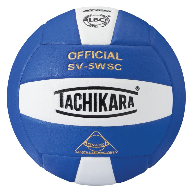 Tachikara Sensi-Tec Composite SV-5WSC Volleyball (EA) Royal/White, Official