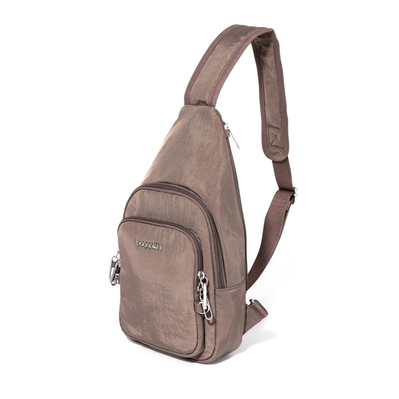 Securtex® Anti-Theft Daytripper Sling - 7x12" Travel Safe Crossbody Bag w/Locking Zippers, Slash-Resistance