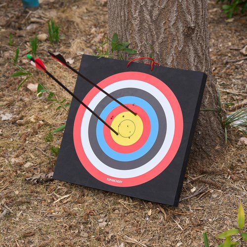 TOPARCHERY 20'' Foam Archery Target High-Density Block Target for Backyard, Throwing Knife Target