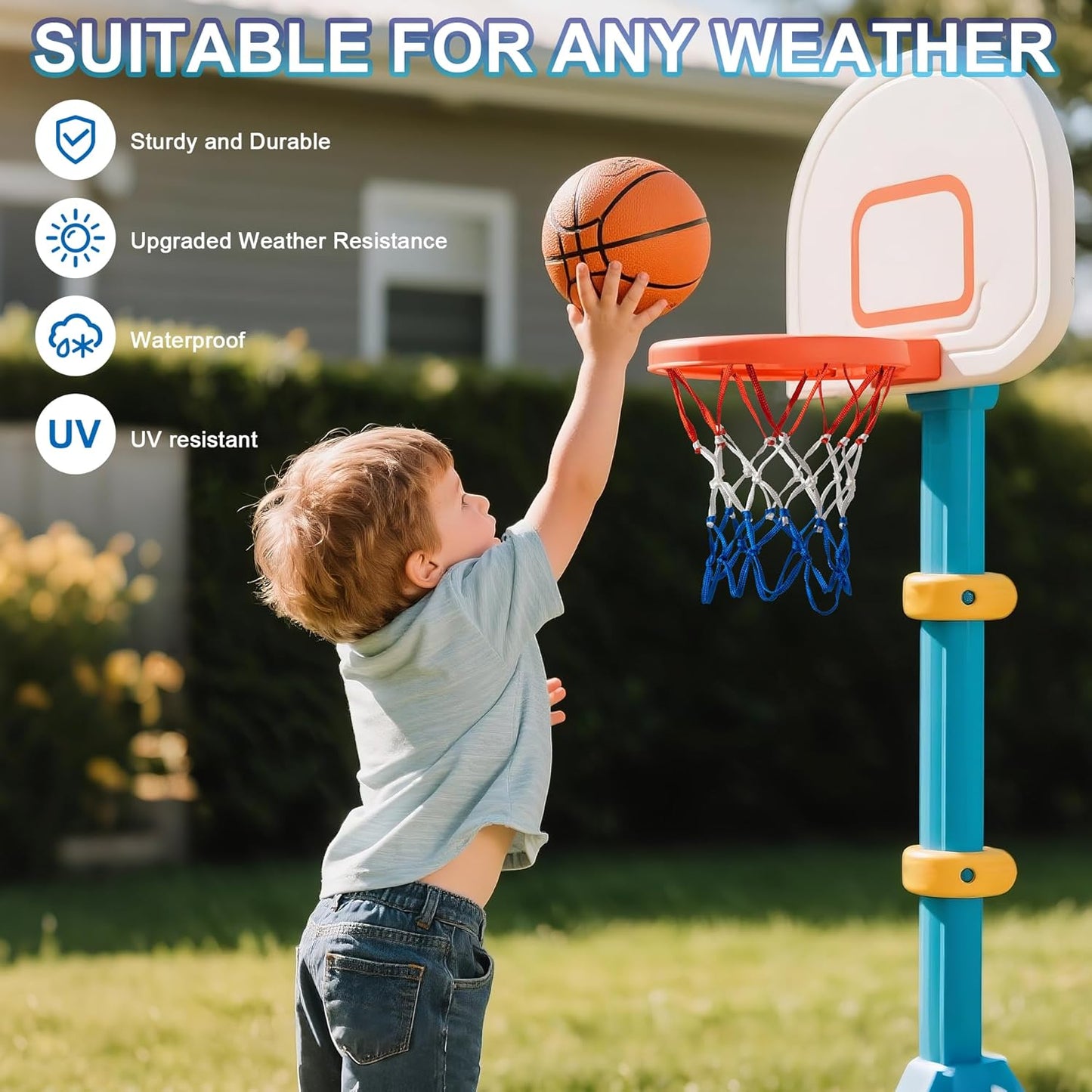 2 Pack Mini Basketball Net Replacement,8 Loops Indoor Outdoor Nets,Suitable for Doors and Walls