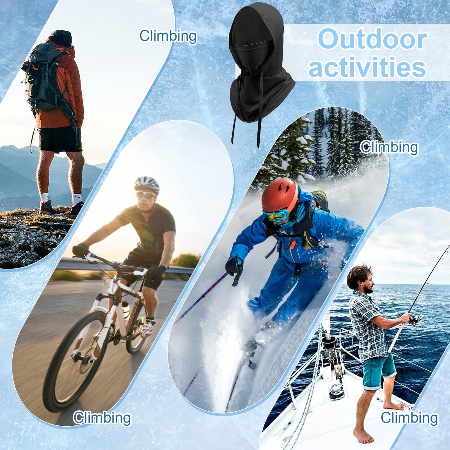 3 Pack Cooling Balaclava Mask for Men Women - Sun UV Protection Hood Face Cover for Cycling Skiing Fishing Motorcycle Breathable Full Head Pasamontañas