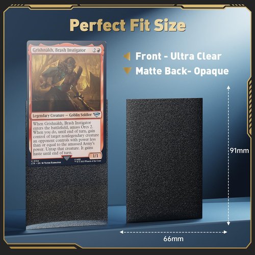 1200CT Matte Card Sleeves, 12 Colors MTG Card Sleeves, Magic PKM Deck Sleeve for TCG, Game Cards
