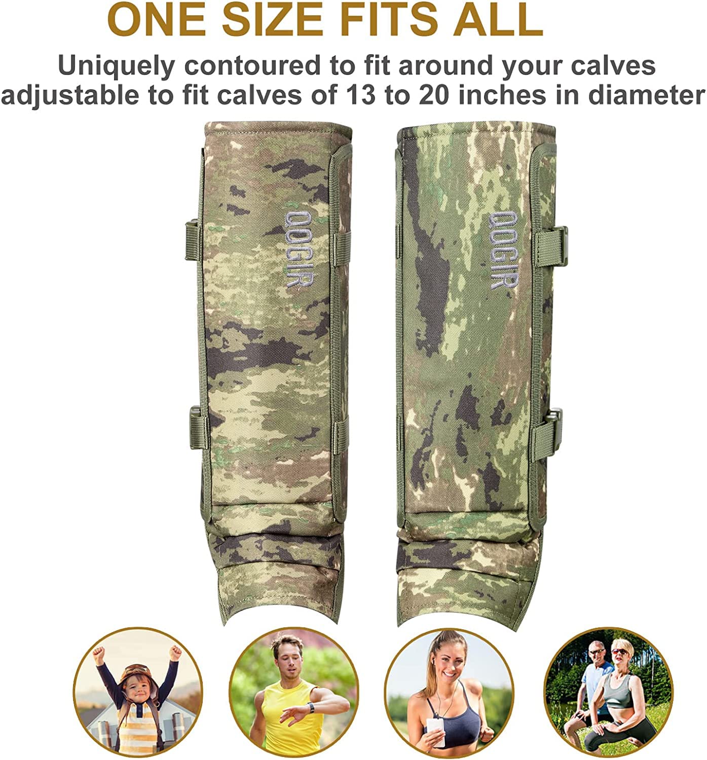 IceBlade Snake Gaiters, Waterproof Snake Bite Protection for Lower Legs, Adjustable Snake Guards for Men & Women, Durable Snake Proof Leggings for Hunting, Hiking, and Outdoor Work (Urban Camo)