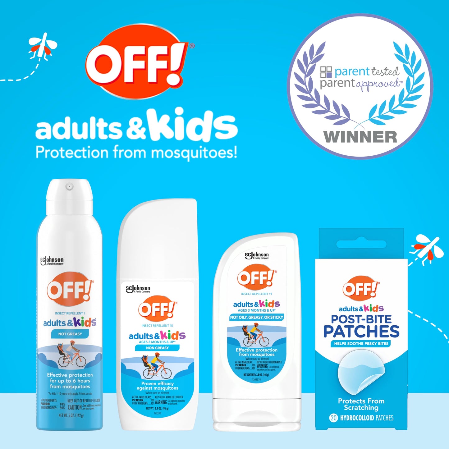 OFF! Insect Repellent Aerosol for Adults & Kids, Fragrance-Free Picaridin Bug Spray for Everyday DEET-Free Protection from Mosquitoes and Ticks, 5 oz