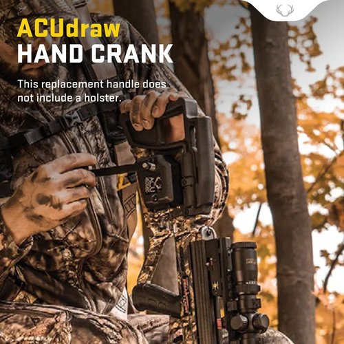 TenPoint ACUdraw Hand Crank, Black - 6061 T6 Aluminum Arm & Nylon Knob - Holster Not Included