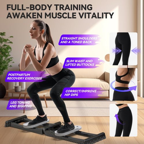 BestOkay Foldable Pilates Reformer Machine for Home Workout - Portable Silent Design, Full-Body Slimming, Leg & Core Sculpting, Eco-Friendly, Supports 330 lbs (Women/Men/Teens)