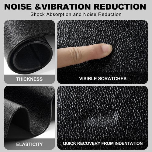 MoyRetty Peloton Bike Mat, Thick 6mm Compatible with Peloton Bike, Elliptical,Treadmill Mat, for Hardwood Floors or Carpet, Non-Slip Sweat-Proof(Black)