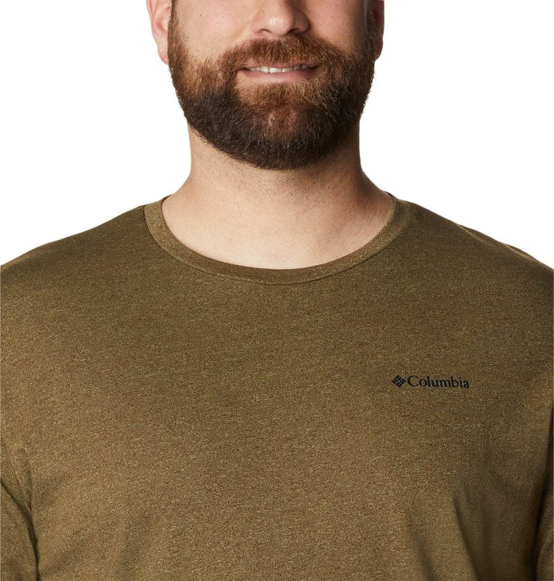 Columbia Men's Thistletown Hills Short Sleeve, Olive Green/Savory, Large