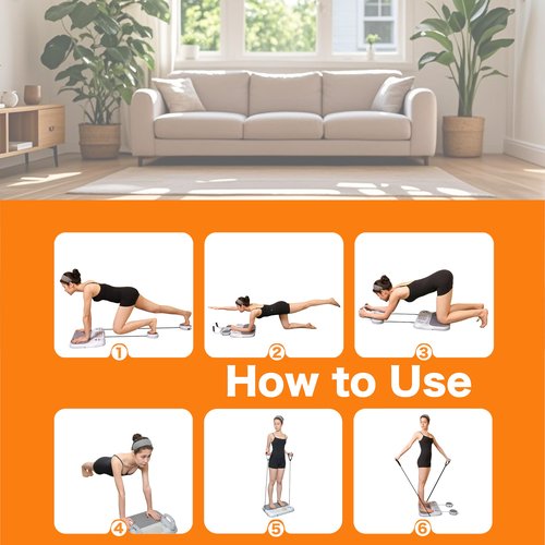 Pilates Board,5in1 Multifunctional Pilates Equipment,Multi-Purpose Foldable Pilates Reformer Board for Home Portable Pilates Machine