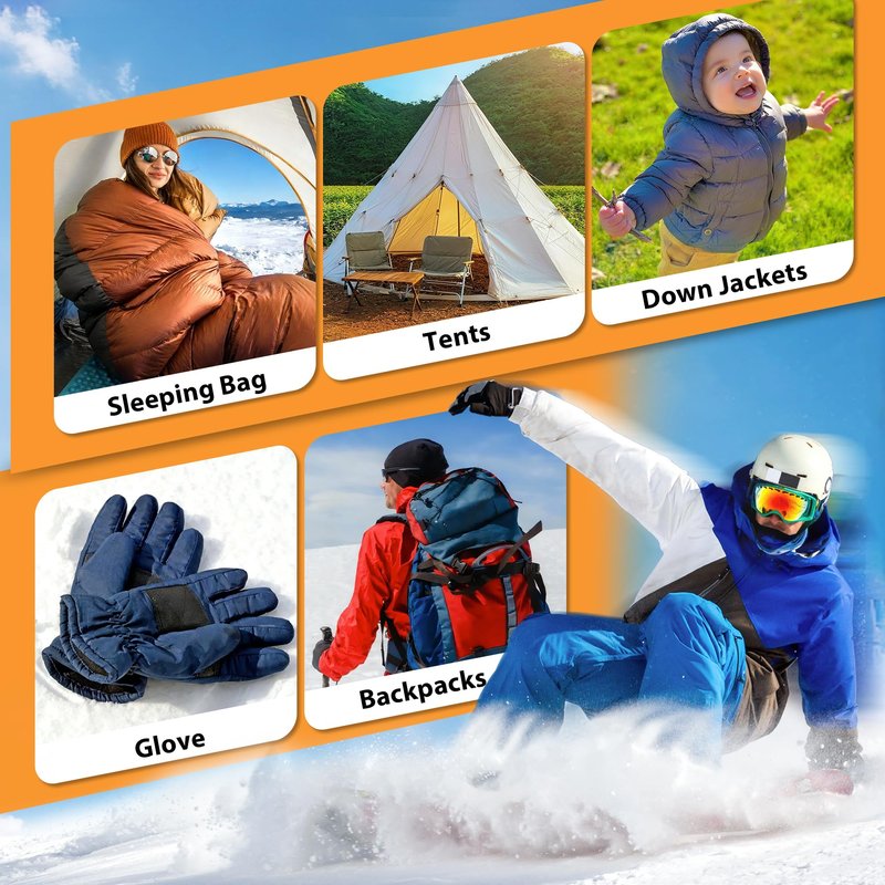 Down Jacket Repair Patch Kit, Outdoor Gear Tenacious Repair Tape, Self Adhesive Fabric Patches for Clothes, Waterproof Ripstop Nylon fabric Patch for Puffer Jacket, Coat, Tent (18 Pcs, Dark Blue)