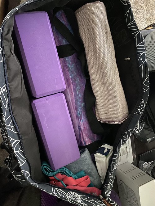 ELENTURE Large Yoga Mat Bag for Women Men, Travel Gym Bag for Pilates Office Beach Workout, Yoga Mat Tote Carrier with Mat Strap for 1/4" 1/2" Thick Exercise Yoga Mat