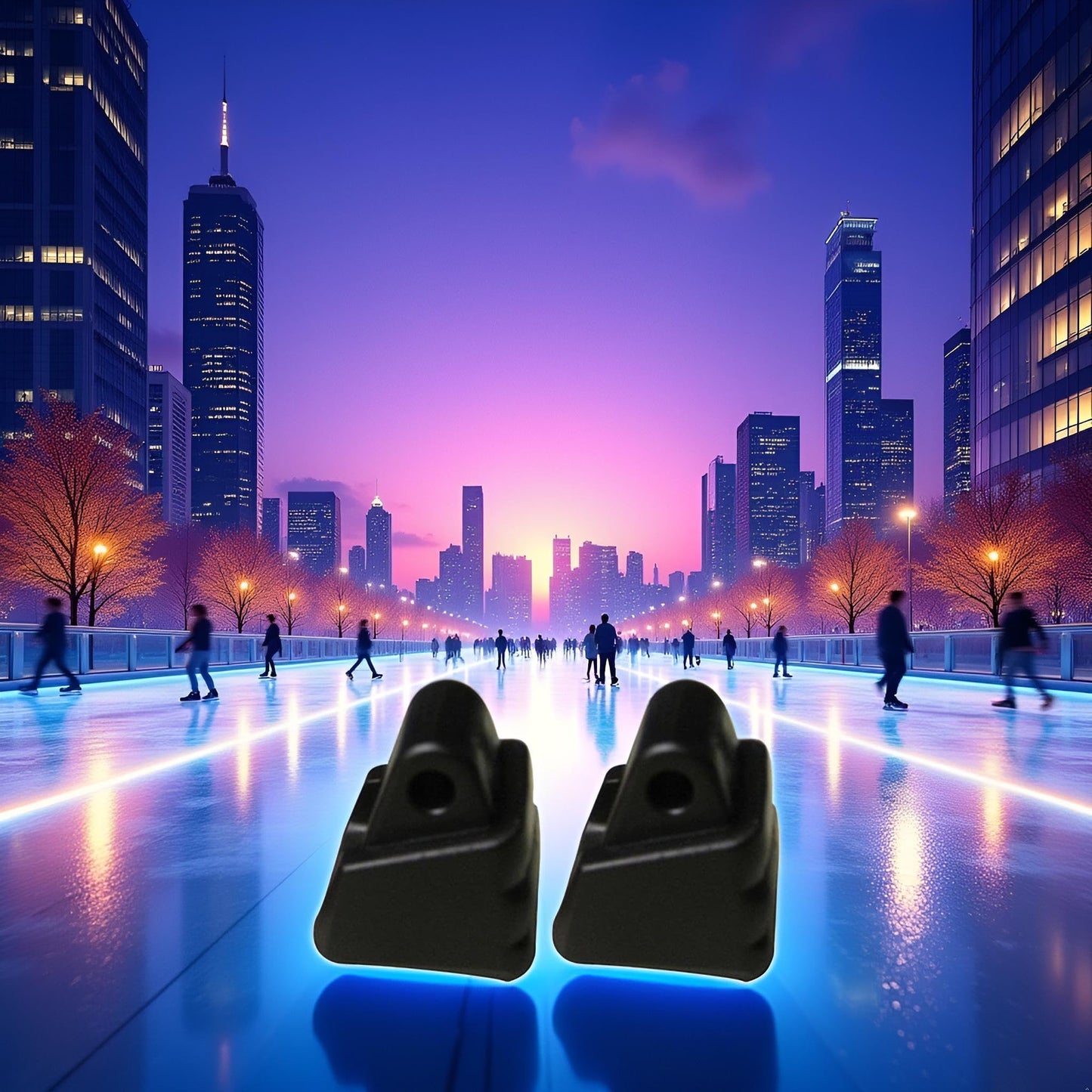 2 Pcs Black Roller Skates Brake Stopper Replacement Skate Accessories Brake Roller Skate Toe Stops and Plugs Block Universal Non-Slip Safety Brake Roller Skate Toe Stops and Plugs